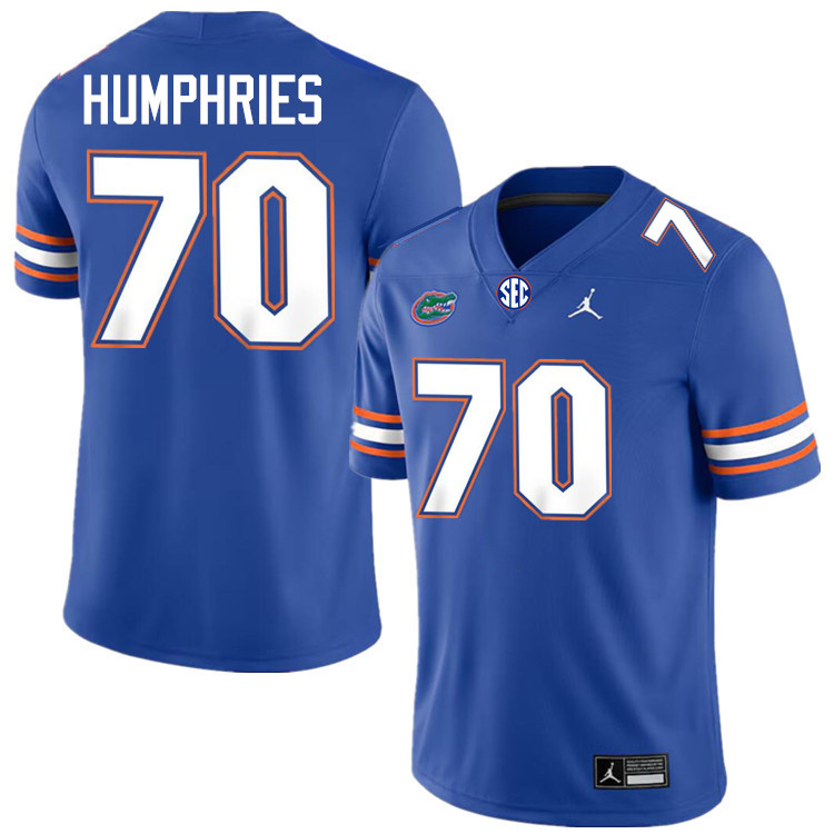 D.J. Humphries Florida Jersey,Florida Gators #70 D.J. Humphries Jersey Youth Uniforms-Royal